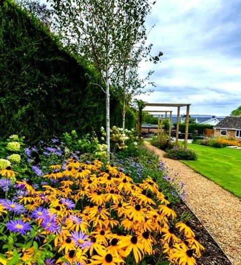 Landscape GravelDesign Suggestions For A Sizable, Modern Backyard With A Wood Fence And Full Sun Landscaping.