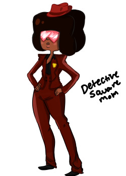 xopheonixfirexo:  SU DRAWING MEME DAY 1: GARNET! here’s detective square mom