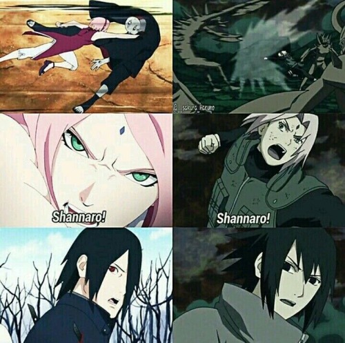 uchiha-sakura-queen:Sasuke is still amazed by Sakura! 👊🏻