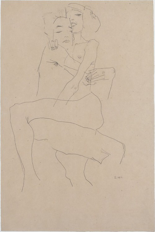 wryer:  Couple embracing, Egon Schiele  porn pictures