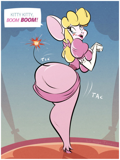 The Mouse from B.O.O.T.Y. H.U.N.G.E.R. - Cartoony PinUp Commission  This is a commission for https://bombforabooty.deviantart.com   who asked for robot mouse from Tom and Jerry episode - The Mouse from H.U.N.G.E.R. . It’s the time when Chuck Jones