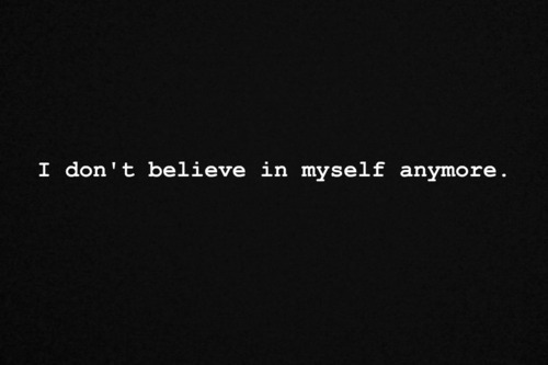 We accept the love we think we deserve.
