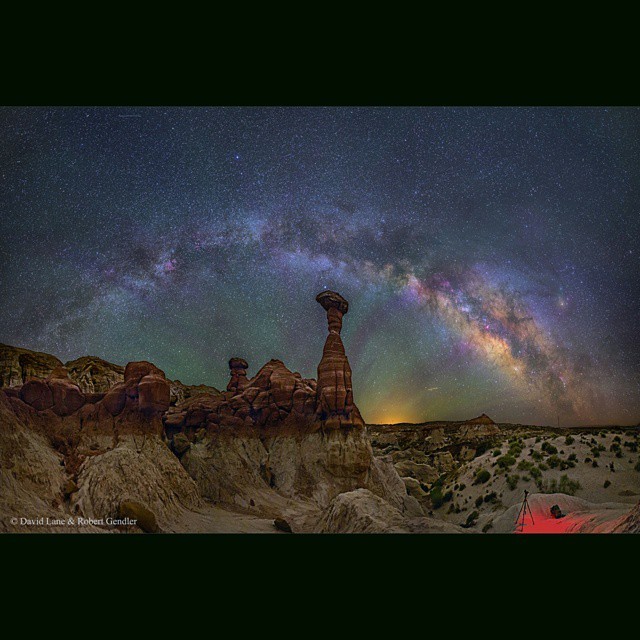 The Milky Way Over the Arizona Toadstools #nasa #apod #arizona #toadstools #hoodoos