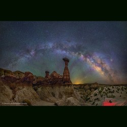 The Milky Way Over The Arizona Toadstools #Nasa #Apod #Arizona #Toadstools #Hoodoos