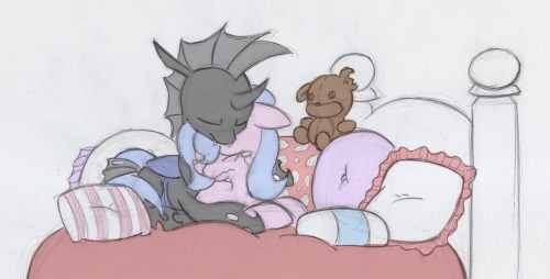 asksnugglepony:  He was so… *sniff* mean to me… (( We now return to your regularly scheduled programming, already in progress. Sorry about the wait, folks. Things were pretty busy around here for a while there. But things should be back to normal