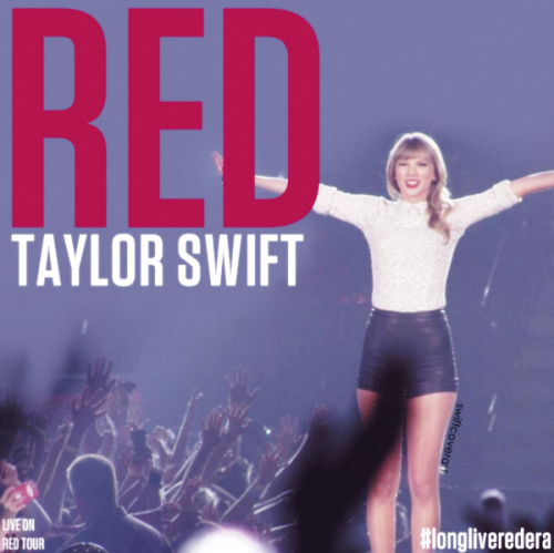 Red by Taylor Swift cover art: