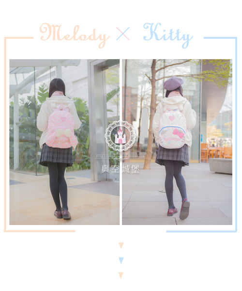 My Melody and Hello Kitty backpacks 109 RMB