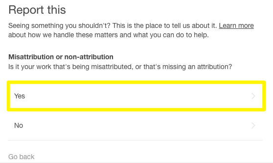 How to report bots that reblog your posts and inject their own links