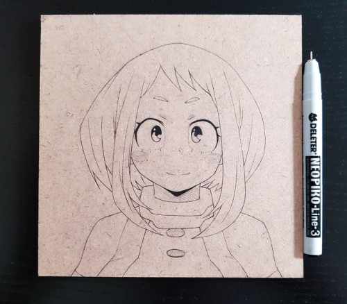 Uraraka wood art 