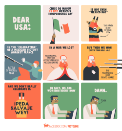 tastefullyoffensive:  A friendly reminder about Cinco de Mayo from Pictoline. 