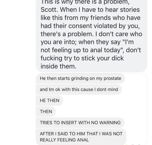 imtrashletsparty:  venusotter48: Scott Cosner is very problematic and it’s high time he gets called out for it and all of the terrible things he has done to people. He owes them an apology! @drtt If you haven’t heard yet, let me lay it out for you.