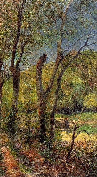 artist-gauguin: Willows, 1885, Paul GauguinMedium: oil,canvas I like this a lotComposition and color