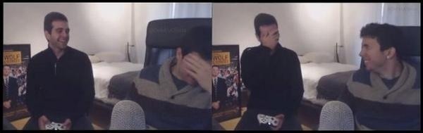 larryftwigettablogs:  Me mata cuando se hacen reír mutuamente y se tapan la cara