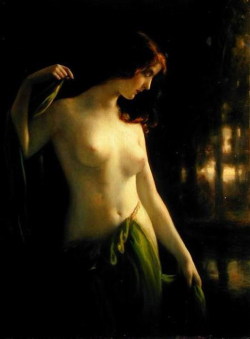 artbeautypaintings:  Water nymph - Otto Theodore Gustav Lingner