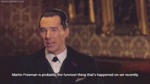 aconsultingdetective:Sherlock BTS (TAB)Funniest moments on set.