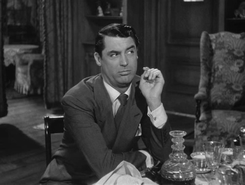 365filmsbyauroranocte:  “There’s a body in the windowseat!”Cary Grant in Arsenic and Old Lace (Frank Capra, 1944)  