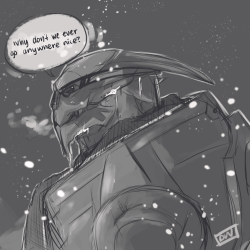 stormcallart: “Shepard, there are icicles