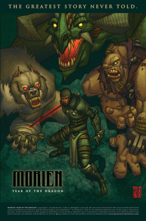 superheroesincolor:Morien: Monster Hunter  Design/Story by URAEUS (Richard Tyler II)“Sir Morien, the