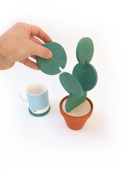 XXX laughingsquid:  ‘Cacti Coasters’, Cleverly photo