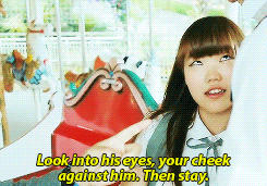 namdiva:  The director teaching Soohyun how it should be done and at the same time trying to calm her down. 