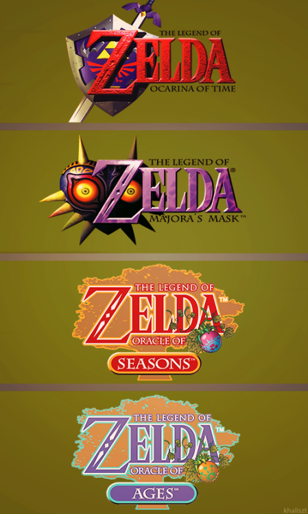 crazymamma:  khaliszt:  The Legend of Zelda logos (1986-2013)   Stoped playing at windwakers :(
