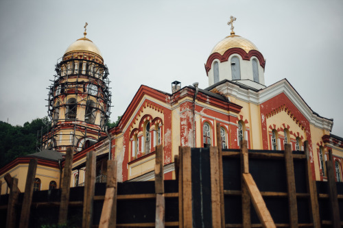 Новоафонский монастырьNew Athos Monastery (1896) in Abkhazia