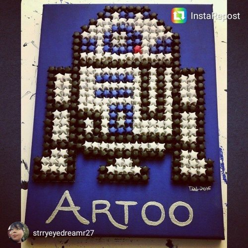 wilwheaton: strryeyedreamr27:#Art #TBT: a couple years ago I decided to glue this little droid toget