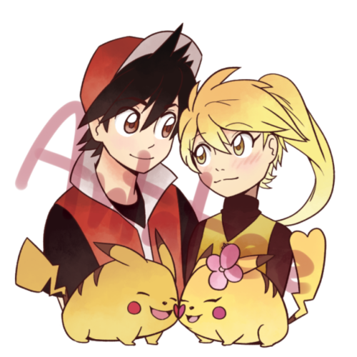 New charm design! Specialshipping, Red and Yellow, with Pika and ChuchuGiving this ship more love!