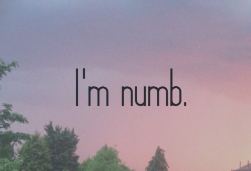 I just don’t feel anything anymore.  I feel like I’m lying next to a stranger after a on