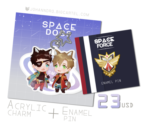 [PRE-ORDERS]FREE! SPACE FORCES AU- STANDEE SET - CHARM & PIN SET(BUY 2 SET GET FREE POSTCARD!)EN