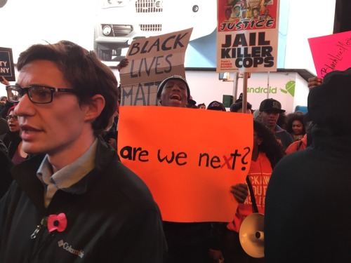 sidizenkane:  Protests in Times Square tonight 