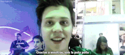 y0u-tubers:  “Cada uno de vosotros, os quiero.”