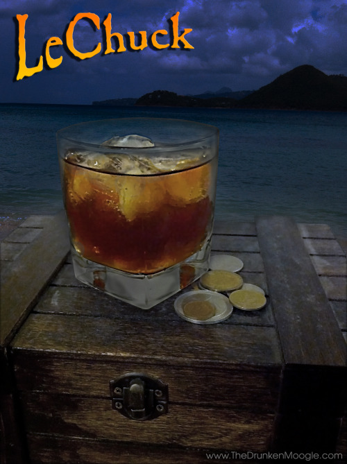 LeChuck (Monkey Island cocktail)
Ingredients:
1 ½ oz Kraken Black Spiced Rum
1 oz Cointreau
½ oz Stirring’s Blood Orange Bitters
Directions: Mix all ingredients into a rocks glass and stir. Add ice and serve. Drink and go find your undead...