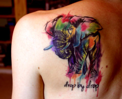 fuckyeahtattoos:  Rory the Elephant, keeping