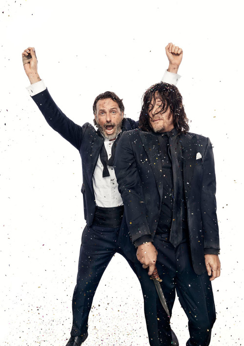 normanreedusitalia: Norman Reedus & Andrew Lincoln #RickylPhotoshoot by Art Streiber for EW 