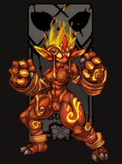x-bones-nsfw: x-bones-nsfw:   X-Monster Manual #6 - Ifrit “Ifrits are a pretty straight forward kind of encounter. They represent the flame and passion one would have towards anything. Ifrits, for instance, LOVE Fighting. They will never show any interest