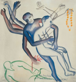 jasoncwoodson:  Bhupen Khakhar (also spelled Bhupen Khakkar, born Bombay 10 March 1934 - died Baroda 8 August 2003) Bhupen Khakhar was a leading artist in Indian contemporary art. He worked in Baroda, and gained international recognition for his work.