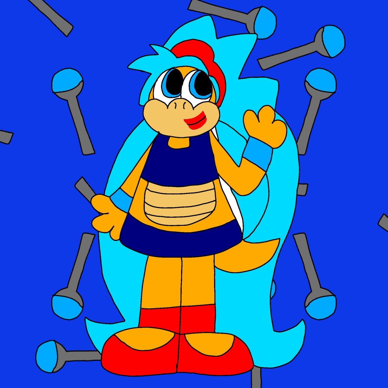 Here’s a Fanart of My Koopa OC Karen O Koopa and There are Magic Scepters in The Background and I Did a Art Trade 