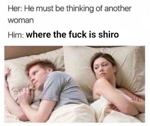 Will I ever stop posting &ldquo;shiro is missing&rdquo; memes? Of course not -mod shiro
