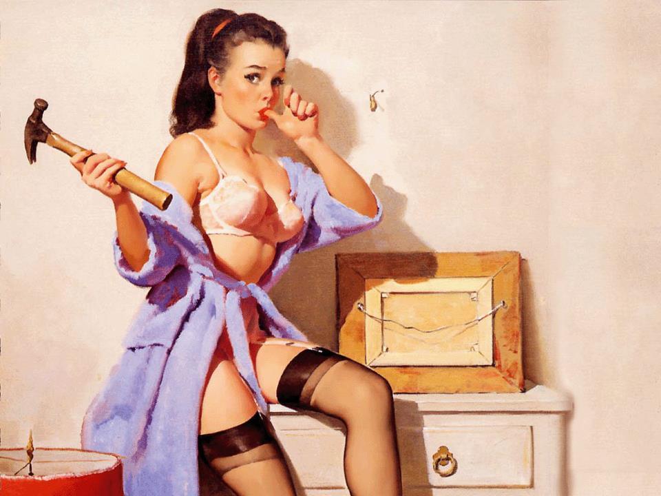 I love classic pin-up art.