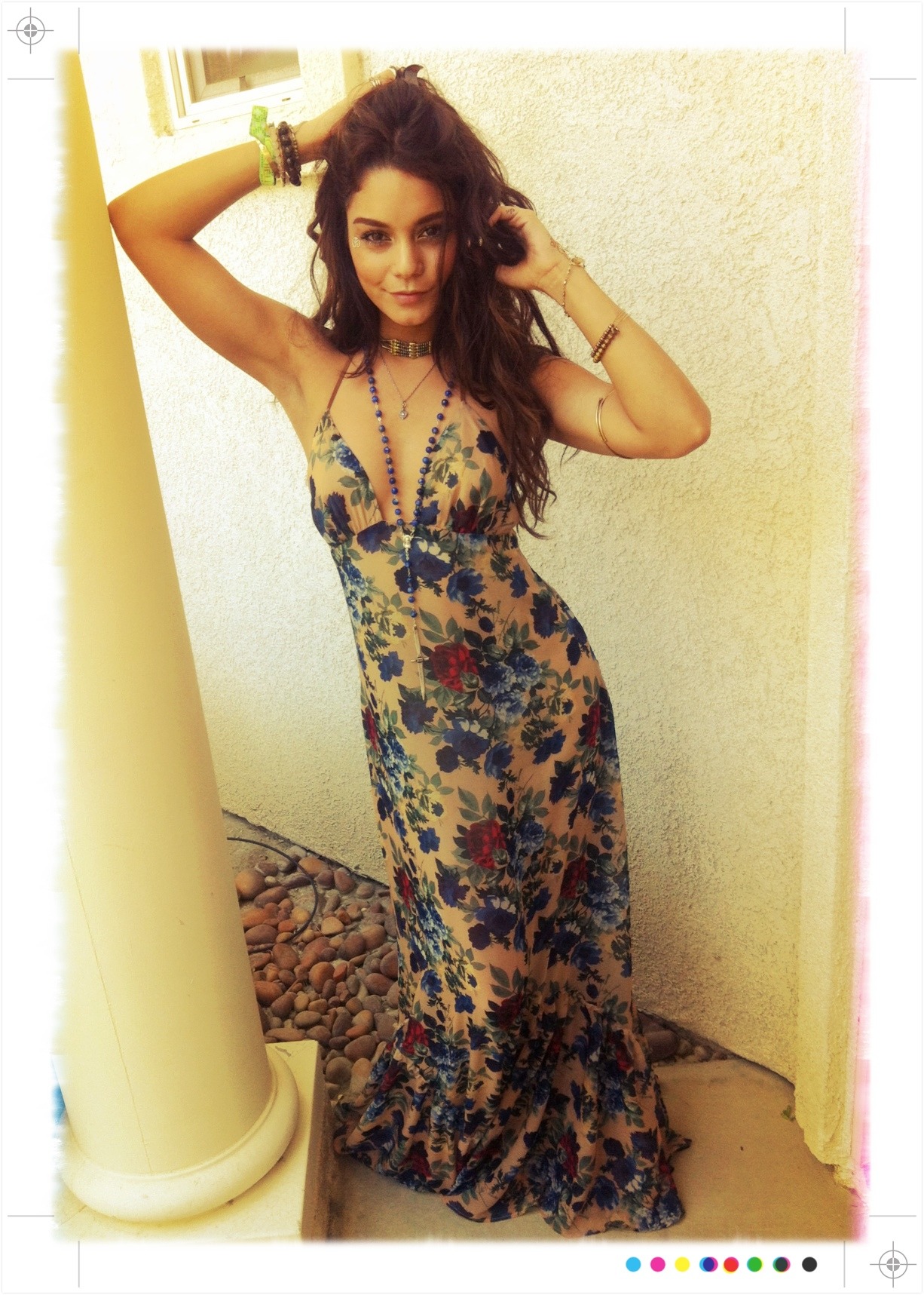vanessahudgens:  Fashion shot!!! First day of Coachella down!!! Such an amazing day.
