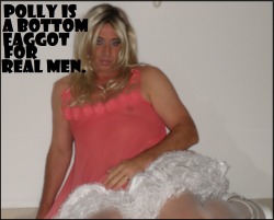 faggotlover:  Sissy Polly - A Real Man’s