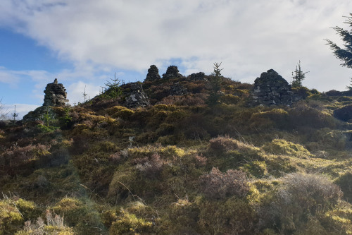 Castle Dow, Pictish HillfortAll of the snow, except for the mountain tops, has melted and Spring has