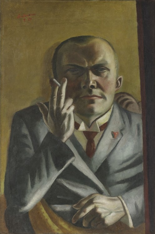 Self-Portrait with a Cigarette, Max Beckmann, Frankfurt 1923, MoMA: Painting and SculptureGift of Dr