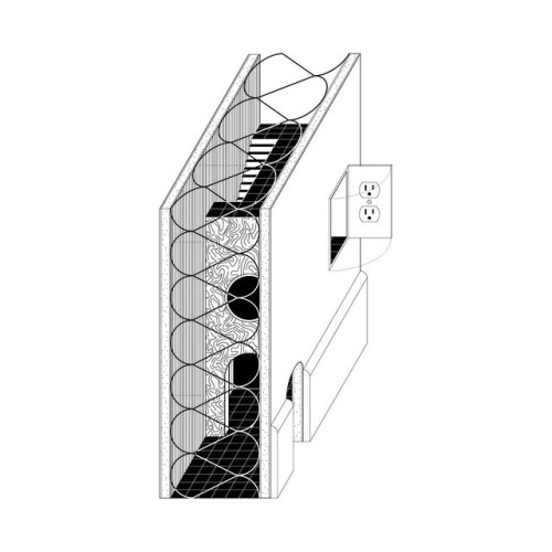 1/ Plan for a room with plants on the periphery, 2/ Figures on the periphery, 3/ Wall House 0.1, 4/ 