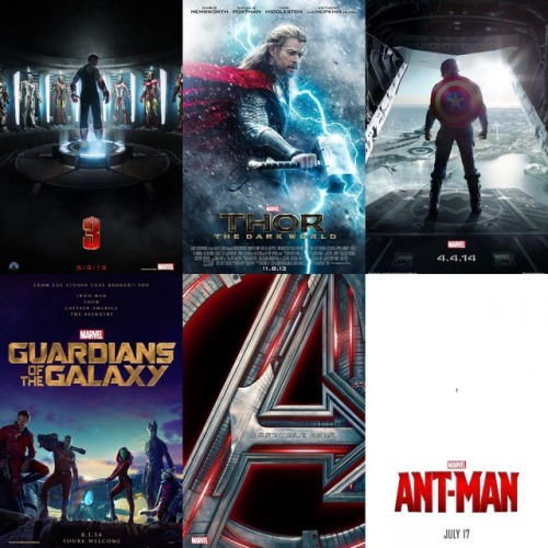 tastywavesandcoolbuzz:Marvel Cinematic Universe (2008-2017) Teaser Posters