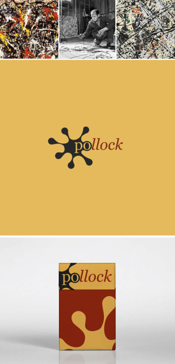 Famous artists’ own modern logos, concept by Brazilian designer Milton Omena