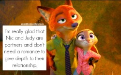anim8tedconfessions:I’m really glad that Nic and Judy are partners and don’t need a romance to give depth to their relationship.