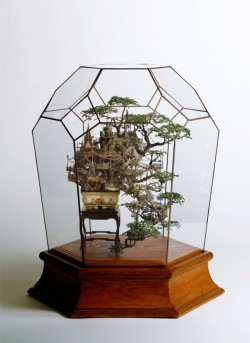 urbanchimera7:  ukelaylie:  Bonsai Tree Houses