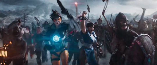 sunnysundown: kajikiryota:  i was straight up watching the ready player one trailer bieng like “lmao what if overwatch was in this that would be so funny” and GUESS who shows up   its her, its Overwatch 